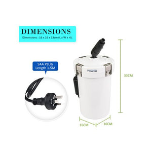 Dynamic Power - Aquarium External Canister Filter 400L/H - petservo-1