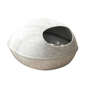 YES4PETS - Large Cave Cat & Dog Soft Cushion Igloo Bed Dark - Pet Servo