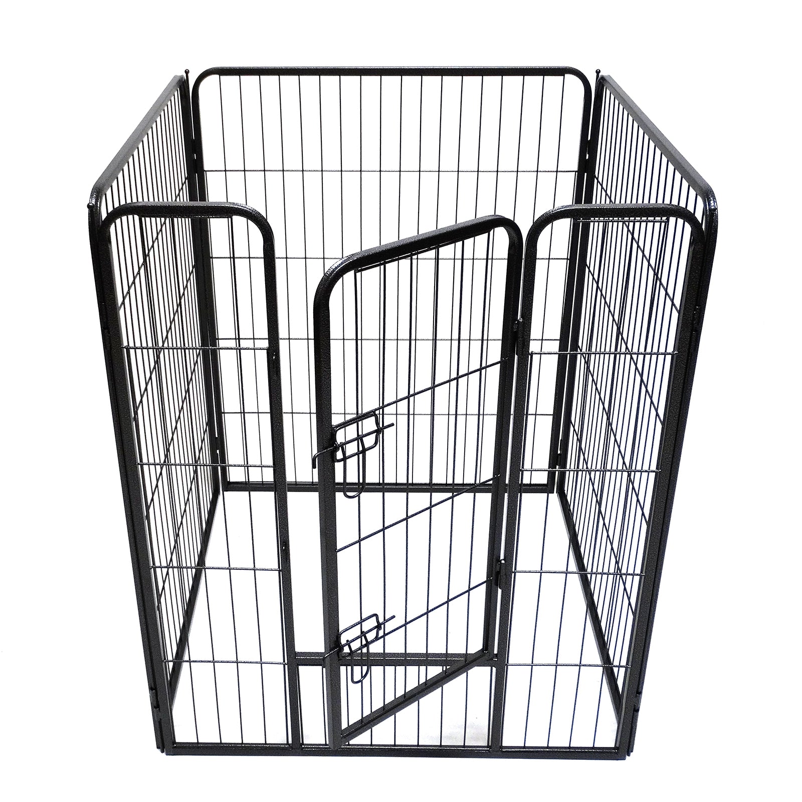 YES4PETS - 4-Panel 100cm Pet Playpen Fence with Door - Pet Servo