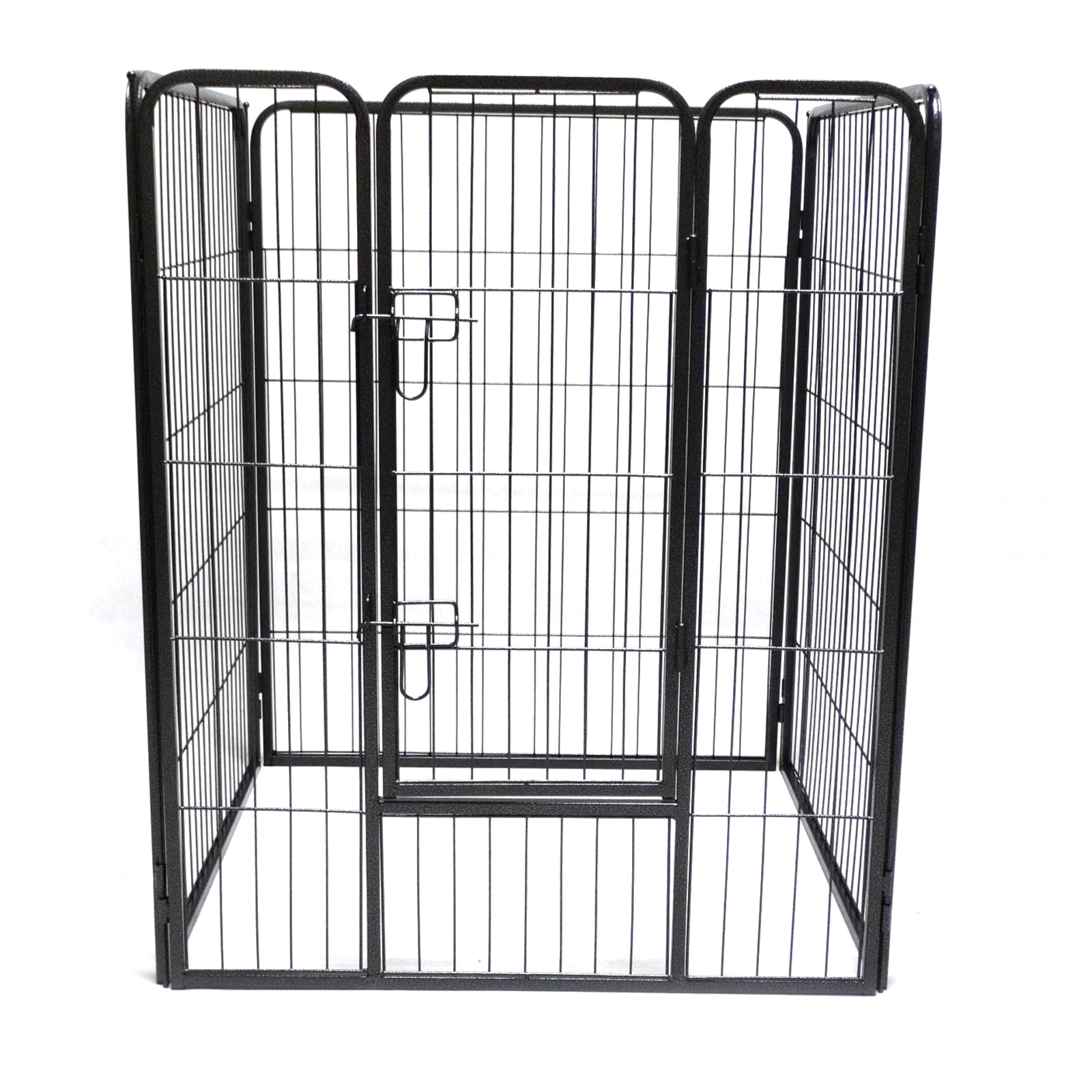 YES4PETS - 4-Panel 100cm Pet Playpen Fence with Door - Pet Servo