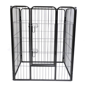 YES4PETS - 4-Panel 100cm Pet Playpen Fence with Door - Pet Servo