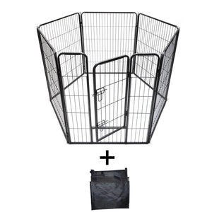 YES4PETS - 6 Panel 100cm Pet Playpen Extension w/ Cover - Pet Servo