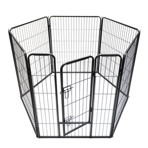 YES4PETS - 6 Panel 100cm Pet Playpen Extension w/ Cover - Pet Servo
