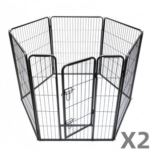 YES4PETS - 12 Panel 100cm Heavy Duty Pet Playpen - Pet Servo