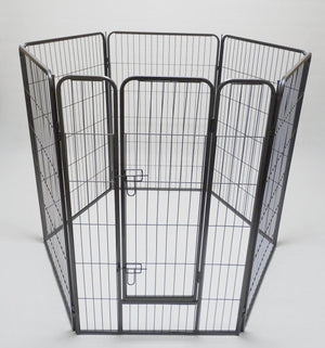 YES4PETS - 6-Panel 120cm Pet Playpen with Cover Fence - Pet Servo