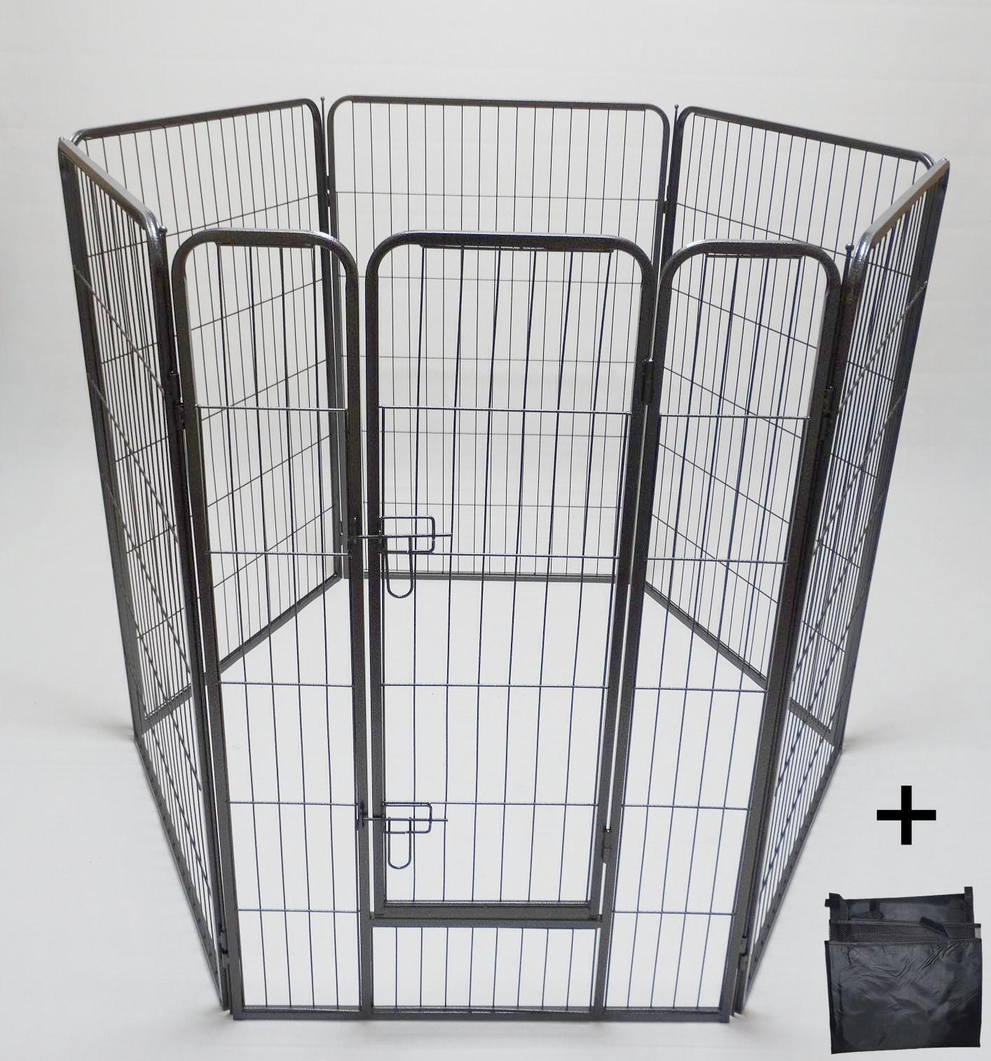 YES4PETS - 6-Panel 120cm Pet Playpen with Cover Fence - Pet Servo