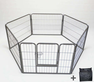 YES4PETS - 6 Panel 60cm Pet Playpen Fence with Cover - Pet Servo