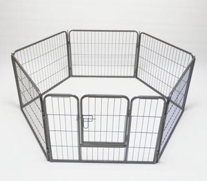 YES4PETS - 6 Panel 60cm Pet Playpen Fence with Cover - Pet Servo