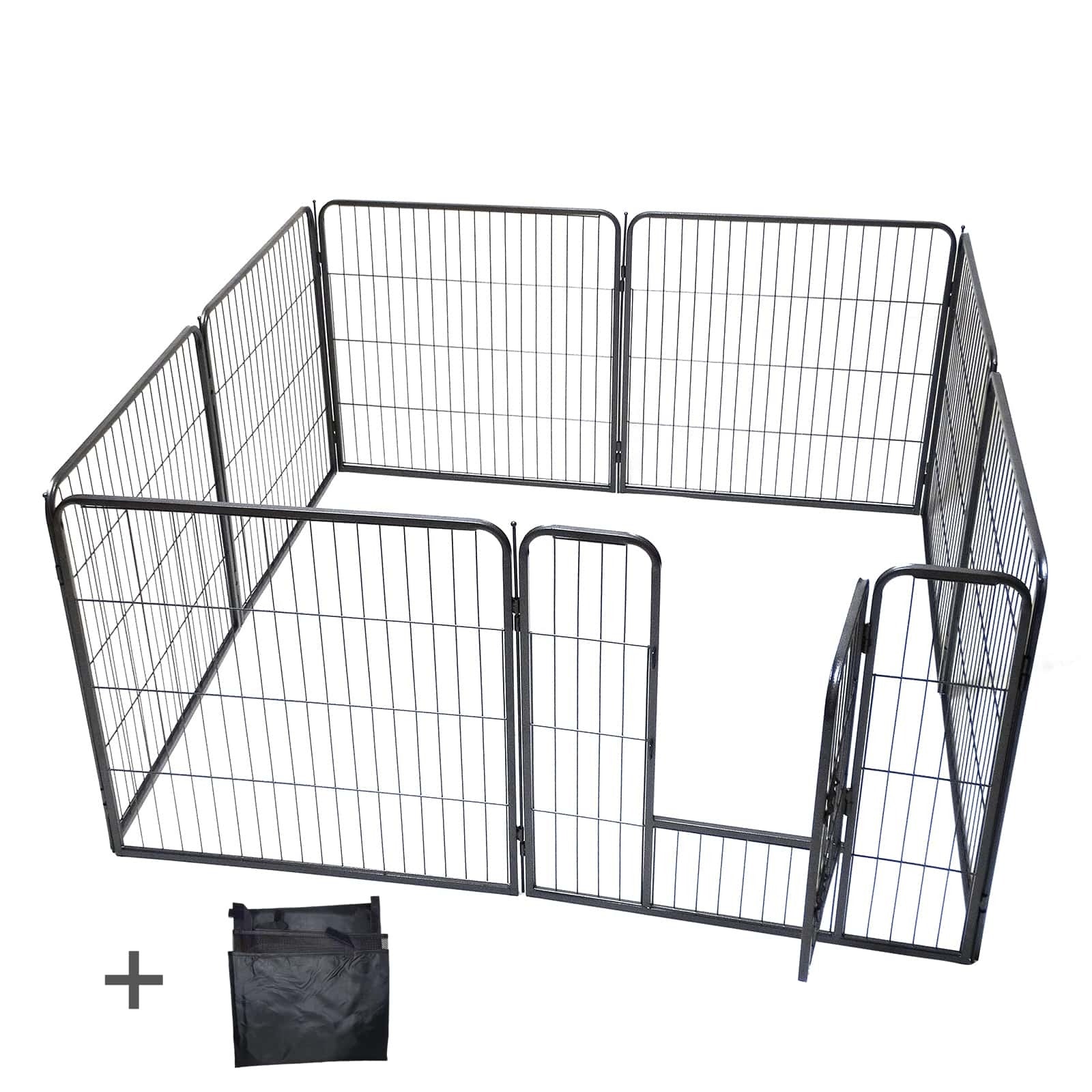 YES4PETS - 80cm Heavy Duty Pet Playpen with Cover - Pet Servo