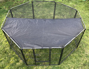 YES4PETS - 80cm Heavy Duty Pet Playpen with Cover - Pet Servo