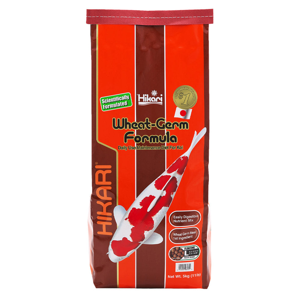 Hikari Wheat-Germ Formula fish food package on a white background at Pet Servo