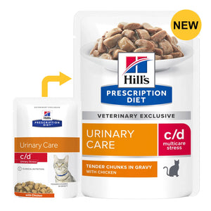 Hills Prescription Diet cat food packages on a white background at Pet Servo
