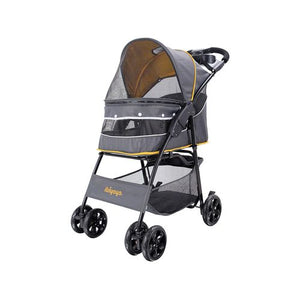 Ibiyaya Cloud 9 Pet Stroller for Cats & Dogs Mustard Yellow - petservo