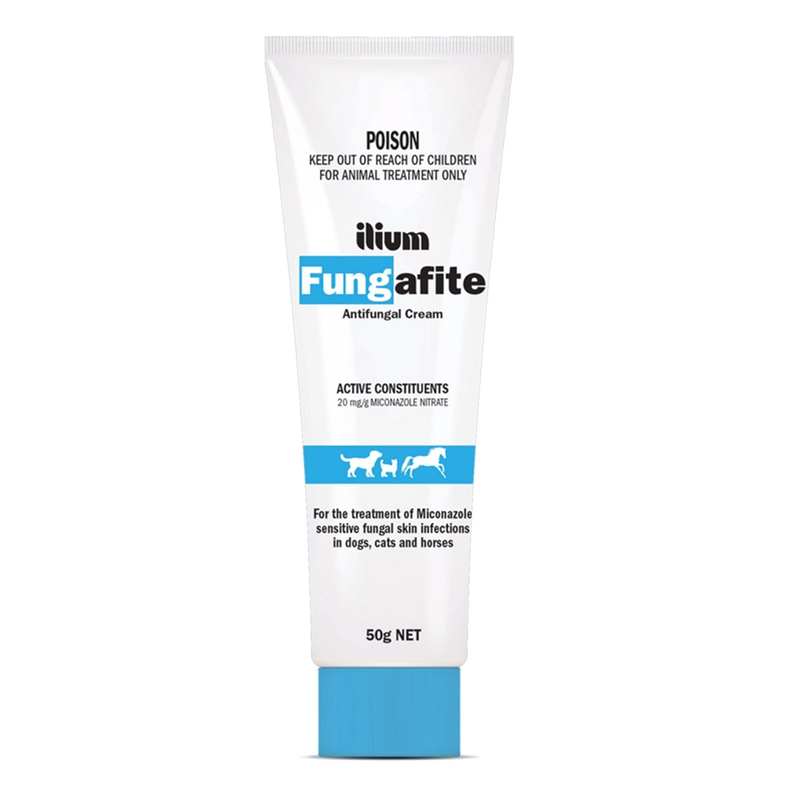 Fungal cream packaging with blue and white design on a white background at Pet Servo