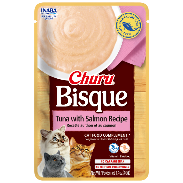 Inaba - Churu Bisque Tuna with Salmon Recipe 40g - Pet Servo