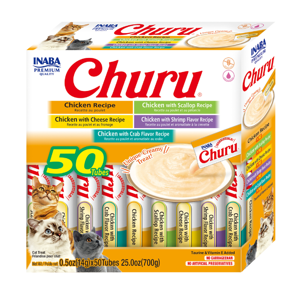 Inaba - Churu Chicken Variety BOX 700g (14g X 50 Tubes) - Pet Servo