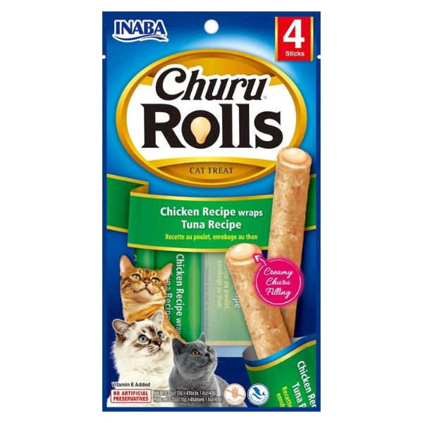 Inaba - Churu Roll Chicken Recipe Wraps Chicken Recipe - Petservo