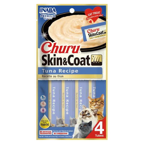 Inaba - Churu Skin & Coat Tuna Recipe - Petservo