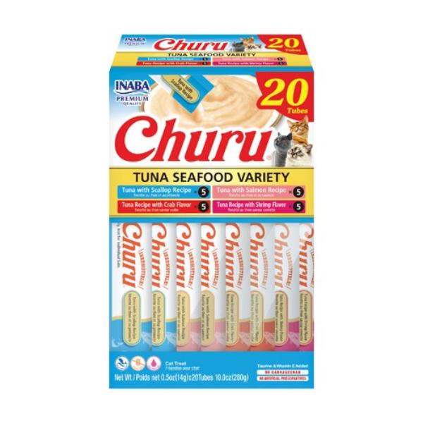 Inaba - Churu Tuna Seafood Variety Box 20 Tube - Pet Servo