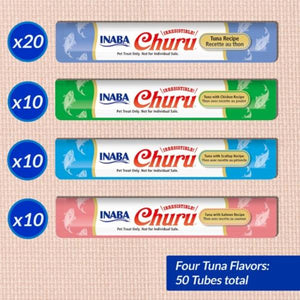 Inaba - Churu Tuna Varieties BOX 700g (14g X 50 Tubes) - Pet Servo