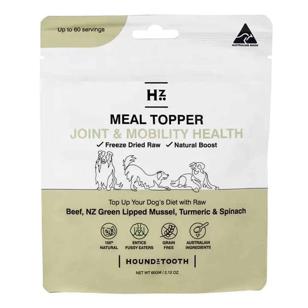 Meal topper package for dogs with health benefits on a white background at Pet Servo