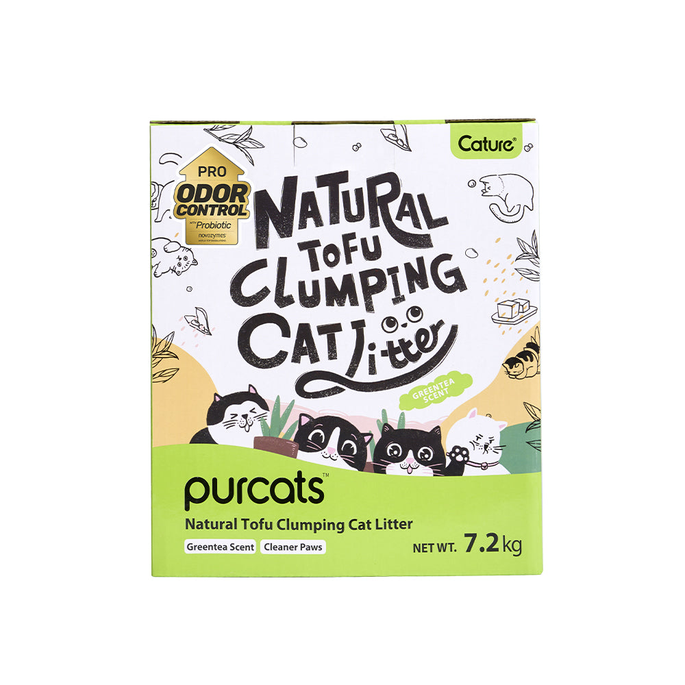 CATURE - Tofu Clumping Cat Litter Green Tea 18L/7.2Kg