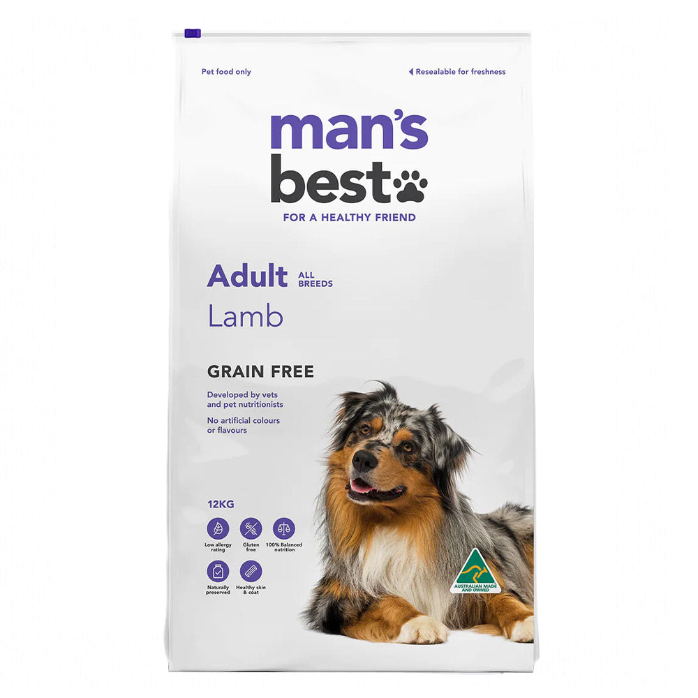 Mans Best - Grain Free Lamb Adult Dry Dog Food