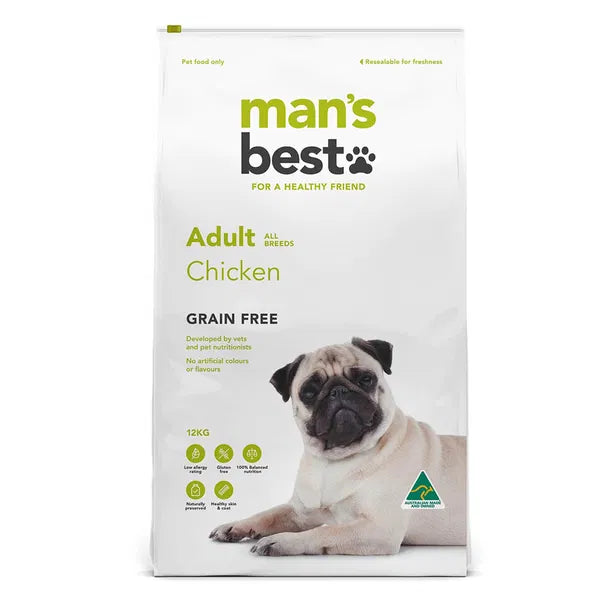 Mans Best - Grain Free Chicken Adult Dry Dog Food