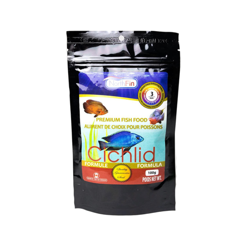 Northfin - Cichlid Formula Fish Food 3mm 100g - petservo