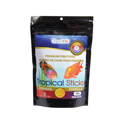Northfin - Tropical Sticks Fish Food 3mm 250 - petservo