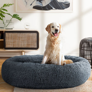 i.Pet - Pet Bed Dog Cat Calming Soft Plush X LArge Dark Grey - Pet Servo-3