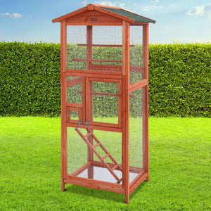 I. Pet - XL Wooden Bird Cage 168cm for Parrots & Pets - Petservo