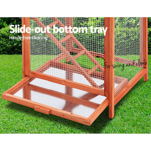 I. Pet - XL Wooden Bird Cage 168cm for Parrots & Pets - Petservo