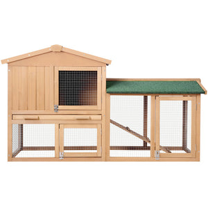I. Pet - Large 138cm Wooden Chicken Coop & Rabbit Hutch - Petservo