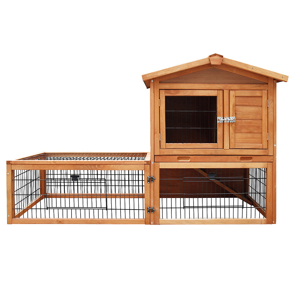 I Pet - Large 155cm Wooden Chicken Coop & Rabbit Hutch - Pet Servo