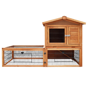I Pet - Large 155cm Wooden Chicken Coop & Rabbit Hutch - Pet Servo