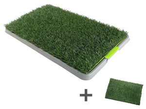 YES4PETS - Indoor Dog Puppy Toilet Grass Pad with Grass - Pet Servo