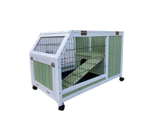 YES4PETS Small Pet Hutch for Rabbits & Ferrets - Petservo