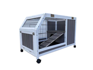 YES4PETS Small Pet Hutch for Rabbits & Ferrets - Petservo