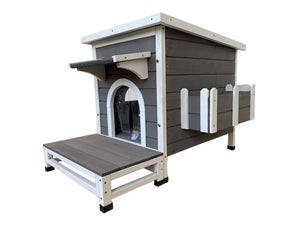 YES4PETS - Cat Shelter Condo with Escape Door House - Pet Servo