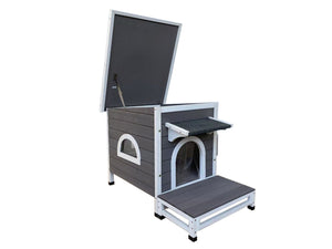 YES4PETS - Cat Shelter Condo with Escape Door House - Pet Servo