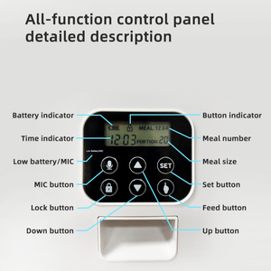 YES4PETS - 5.6L Visible Automatic Digital Pet Feeder - Pet Servo-2