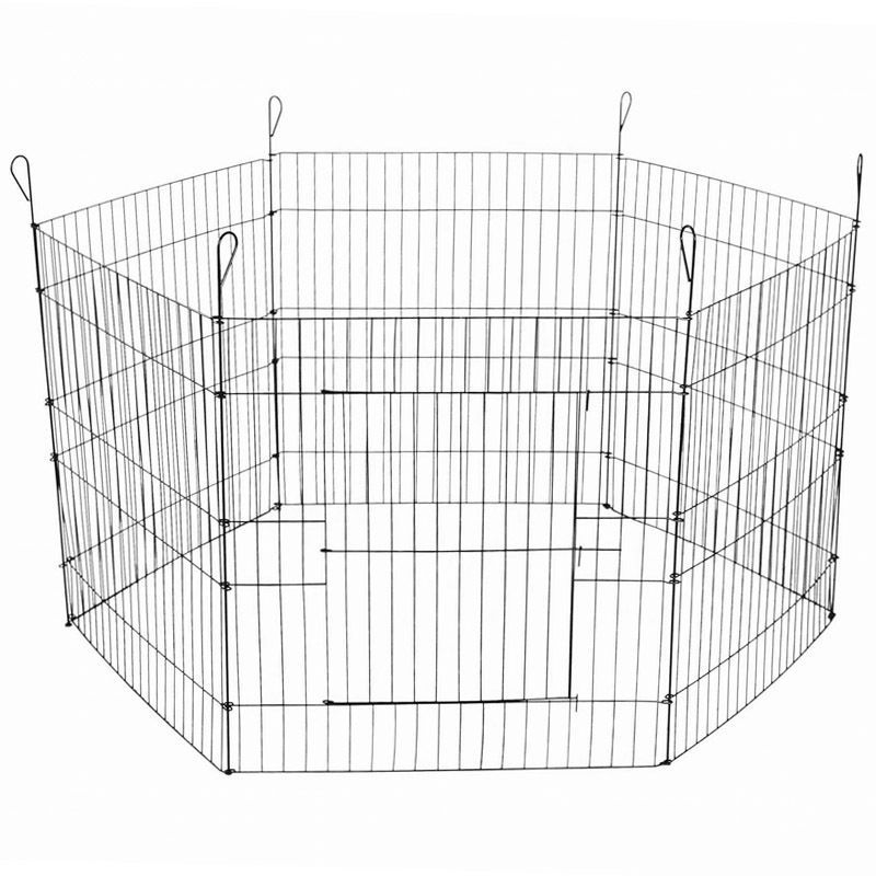 YES4PETS - 6 Panel 24" Pet Playpen Exercise Fence - Pet Servo