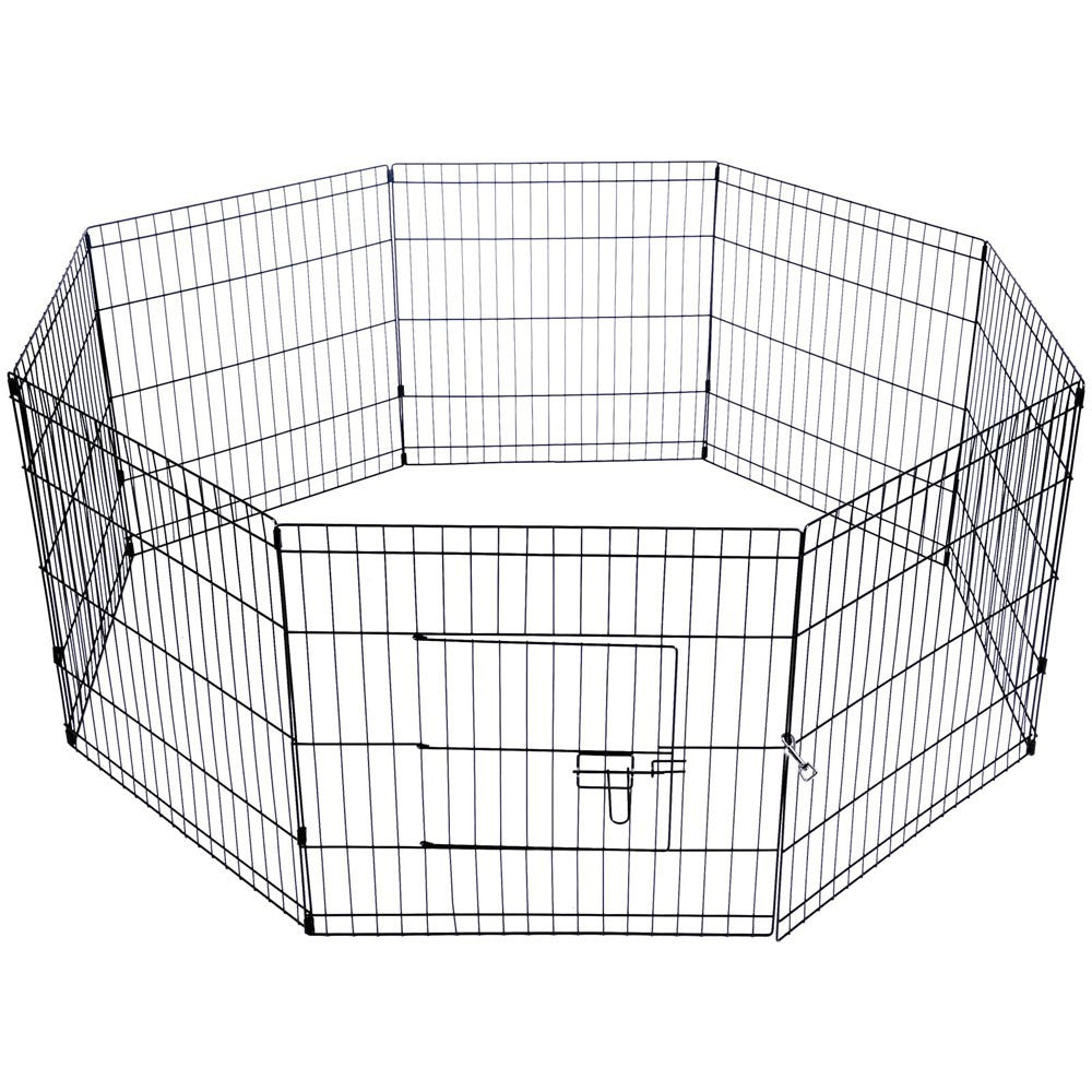YES4PETS - 24" Pet Playpen with Cover & Enclosure - Pet Servo