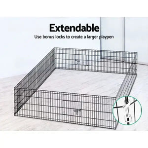 YES4PETS - 24" Pet Playpen Fence for Dogs & Puppies - Pet Servo