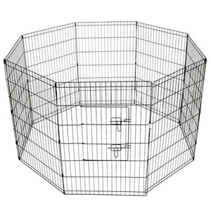 YES4PETS - 120cm 8 Panel Pet Playpen with Cover - Pet Servo