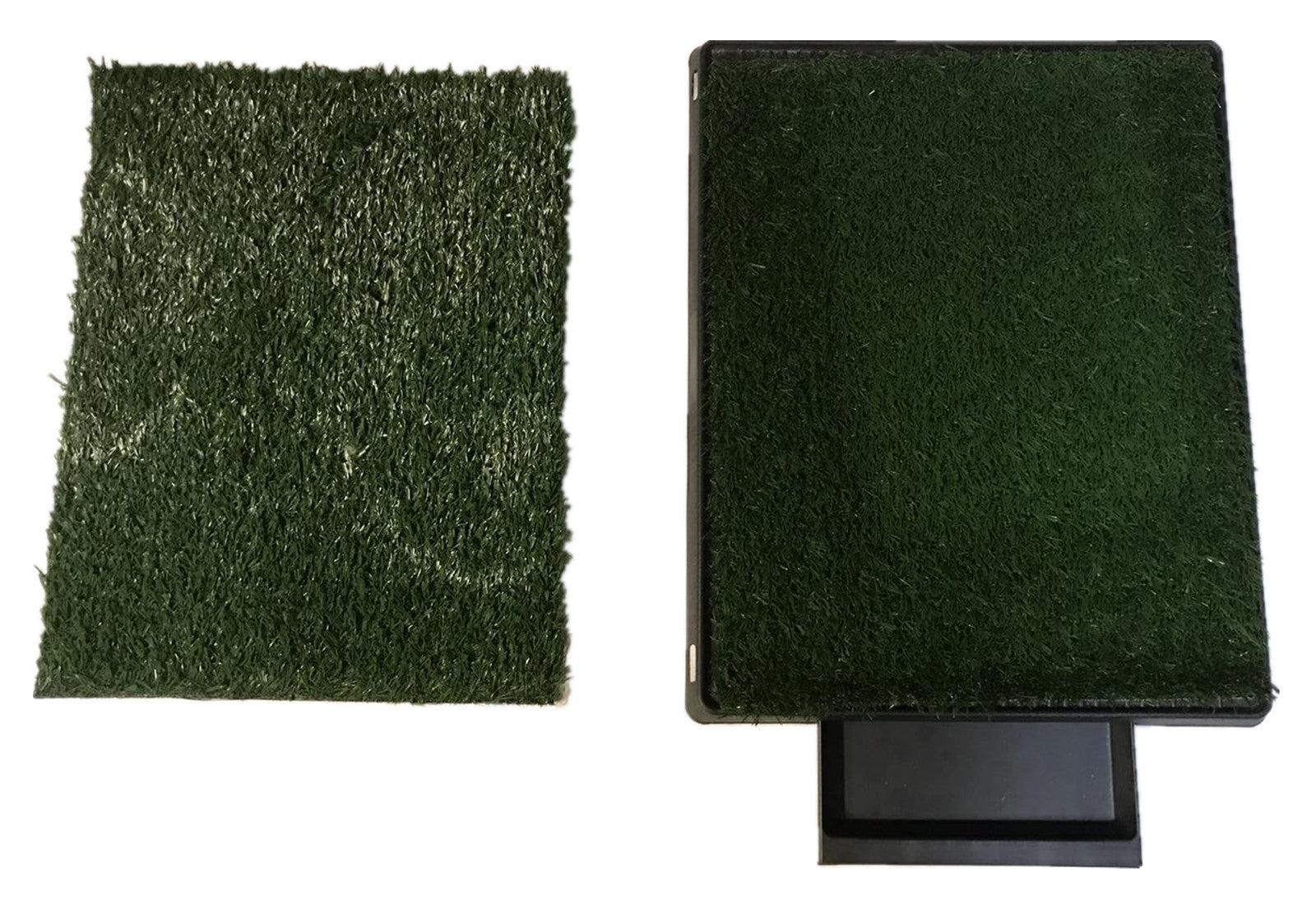 YES4PETS - Indoor Dog Toilet Grass Pad with 2 Grass Mats - Pet Servo