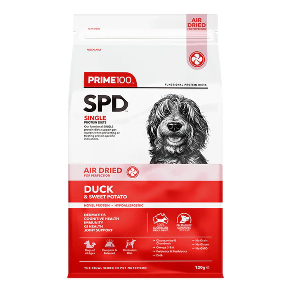 Prime100 - SPD Single Protein Diets Air Dried Duck & Sweet Potato All Life Stages Dry Dog Food