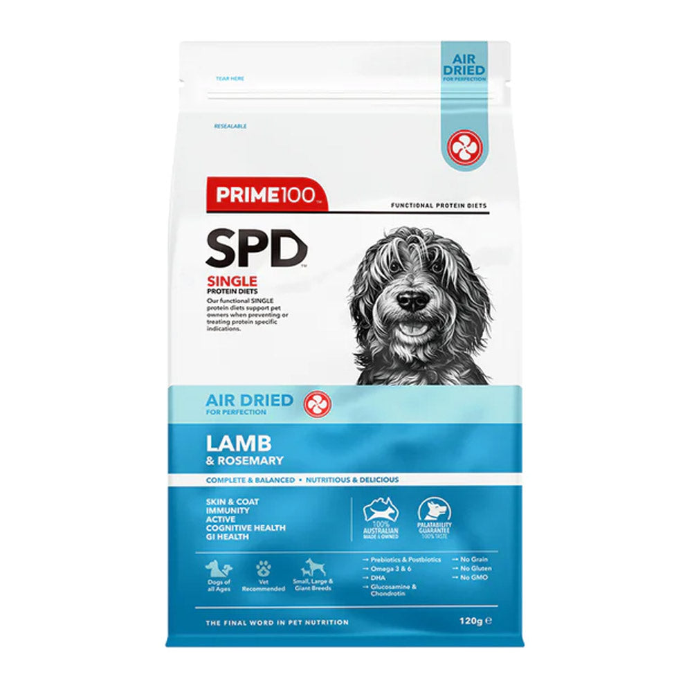 Prime100 - SPD Single Protein Diets Air Dried Lamb & Rosemary All Life Stages Dry Dog Food