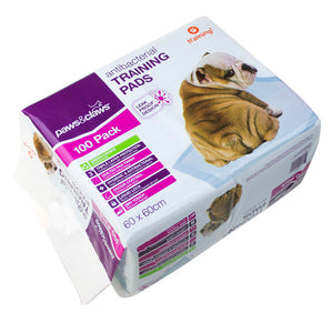 Paws&Claws 60x60cm Pet Dog Indoor Toilet Training Pad Pads 100pk - Petservo-1